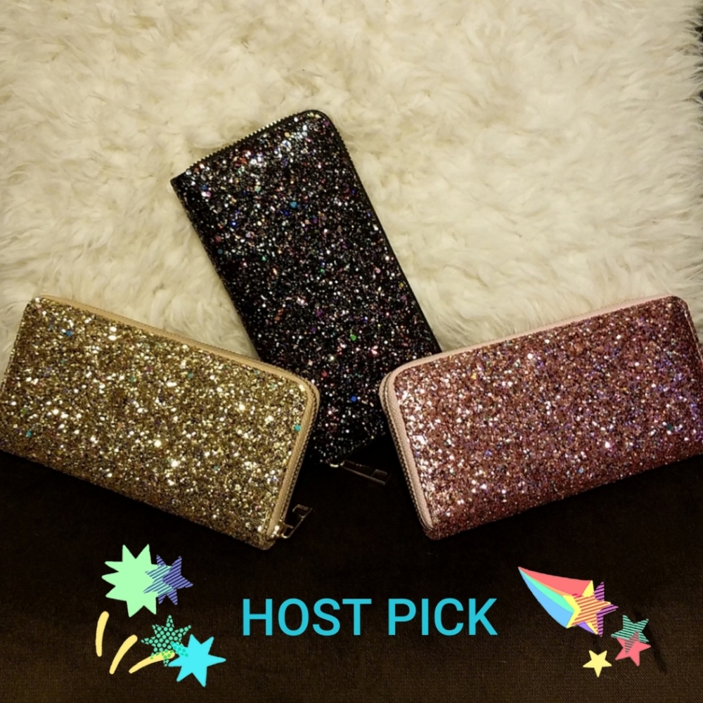 Black Zippered Clutch